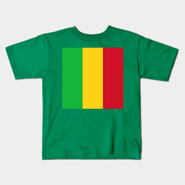 Mali flag Kids T-Shirt by flag for all